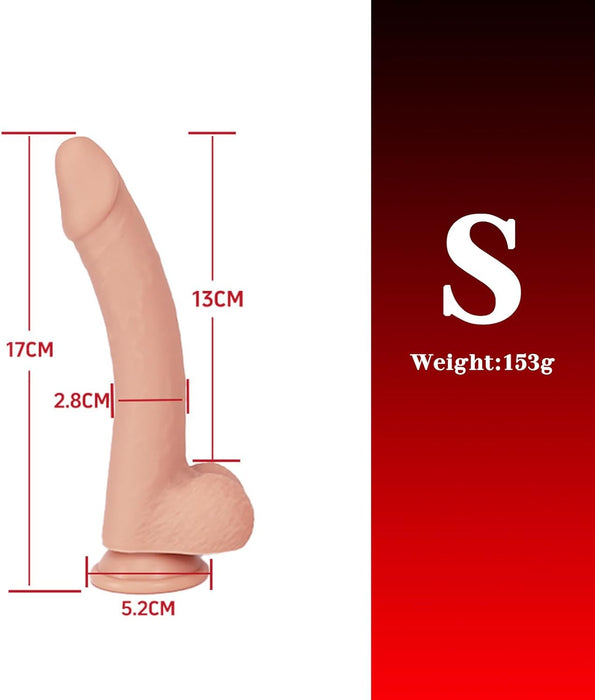 Realistinis silikoninis dildo moterims su stipria prisisukančia baze