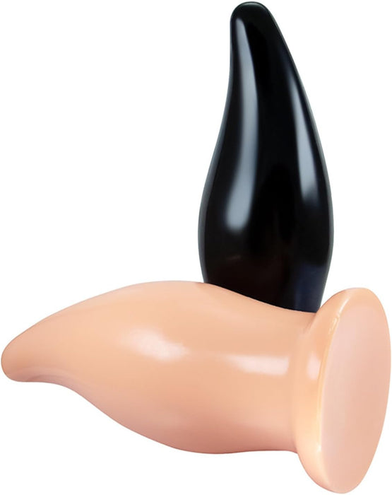 Didelis analinis kaištis su stipriu siurbtuku ir lankstumu malonumui