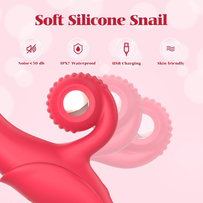 G-spot vibrator for women with 10 vibration modes and shell-shaped stimulation