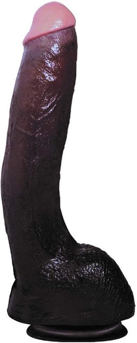 Juodas Belgo Prism Jungle King Penisdildo su stipria prisiurbimo baze 24 cm