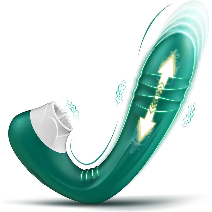 Dvivietis G taško ir Klitorio Vibratorius su 10 Impulsų režimų ir USB Įkrovimu