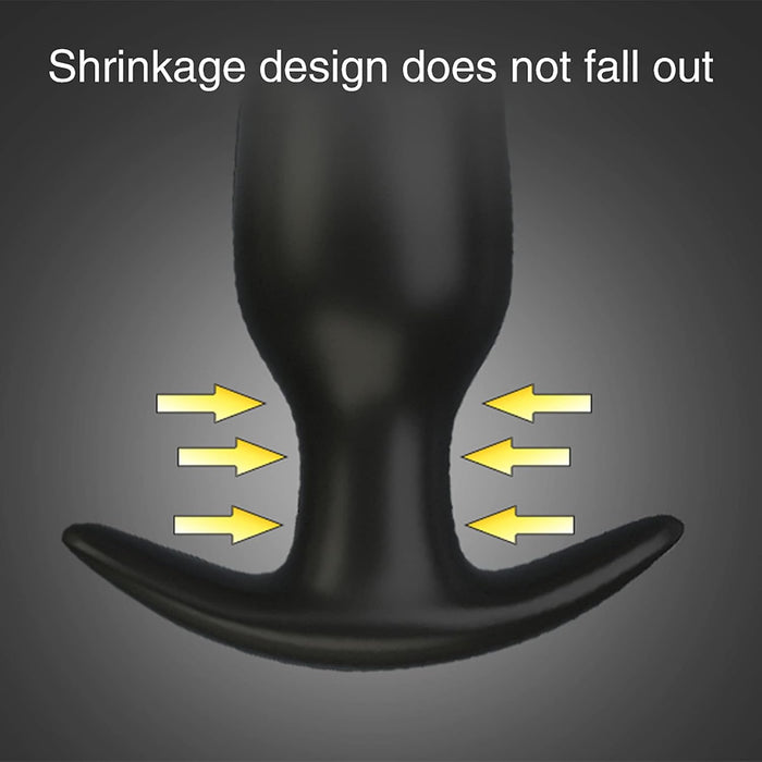 Silicone anal vibrator with 10 vibration modes and remote control