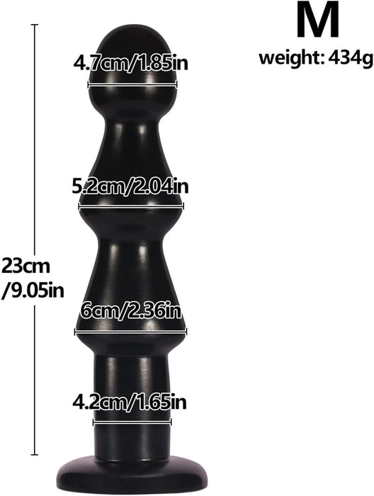 3.0 Balls XXL silicone dildo and large plug for pleasure