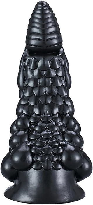 Fantastic silicone giant dildo with strong suction base - unique pearl design