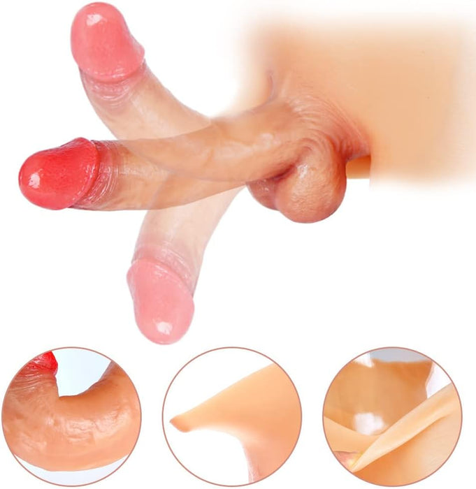 20 cm Silicone Strap-on with Realistic Dildo for Couples, Lesbians and Transgenders