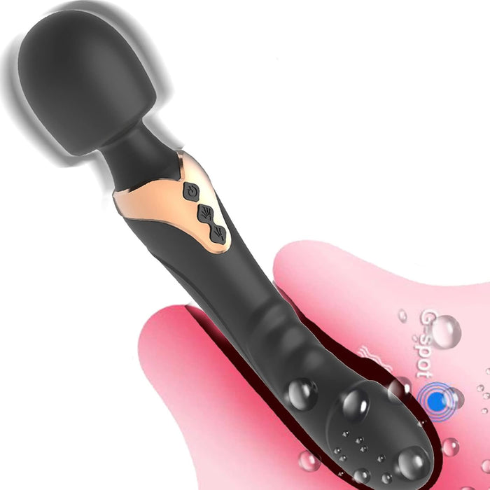 Dual-function silicone vibrator with 10 modes - for pleasure and relaxation