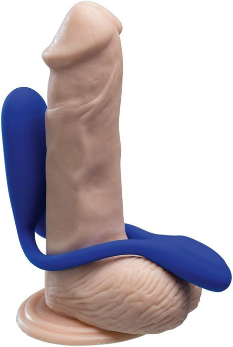 Flexxio couple vibrator made of high-hygiene silicone, blue