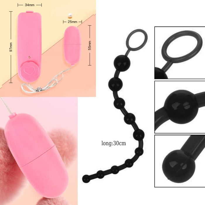 BDSM rinkinys su 17 dalių – žaidimai ir prieskoniai intymiems vakaram