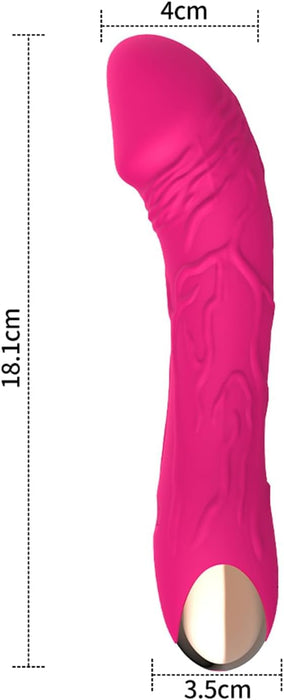 Automatic 2-in-1 double vibrating dildo with penetration function and clitoral stimulator