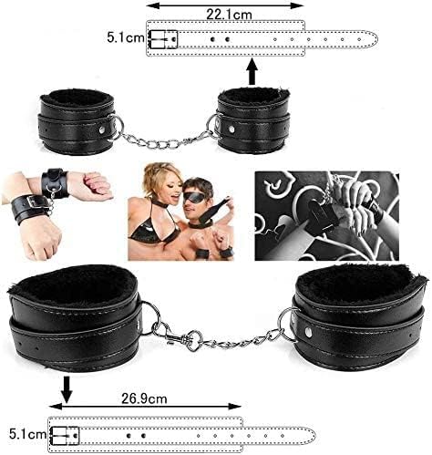 13-piece SM bondage set - adjustable handcuffs, mask, gag