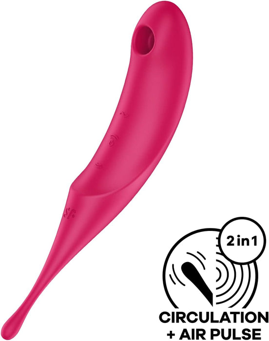 Twirling Pro Clitoral Vibrator with 11 Pulsating Waves and 12 Vibration Modes