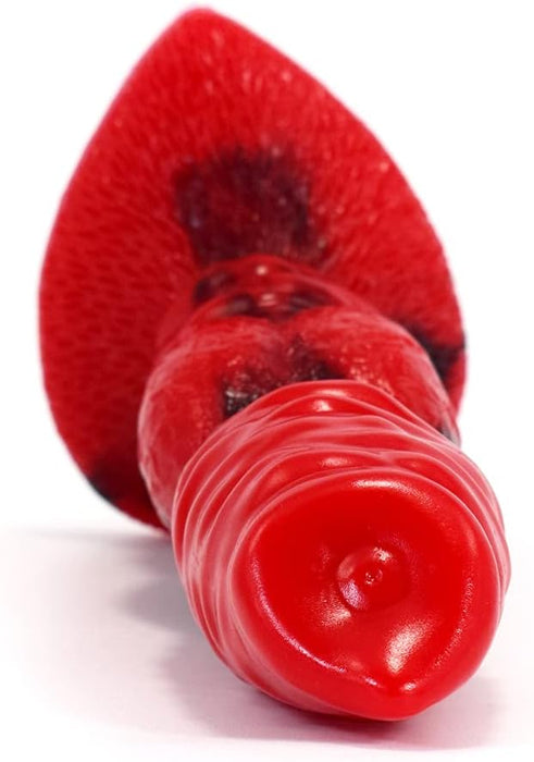 Realistic 17.6 cm silicone toy with strong squeeze base for women and couples