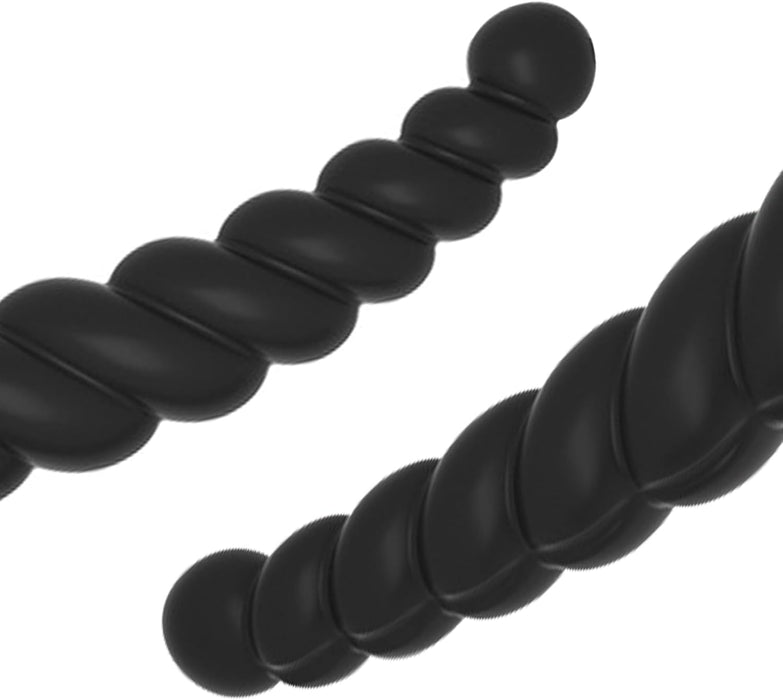 Ergonomic spiral design anal dildo with strong valve for hands-free use