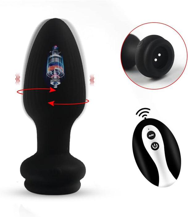 Silikoninis analinis žaislas su nuotoliniu valdymu