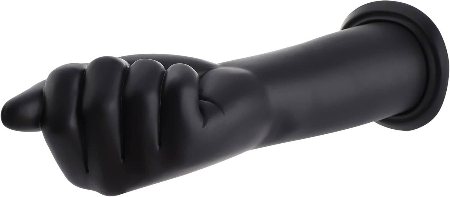 Soft 21.6 cm silicone dildo with KlicLok system, medium size