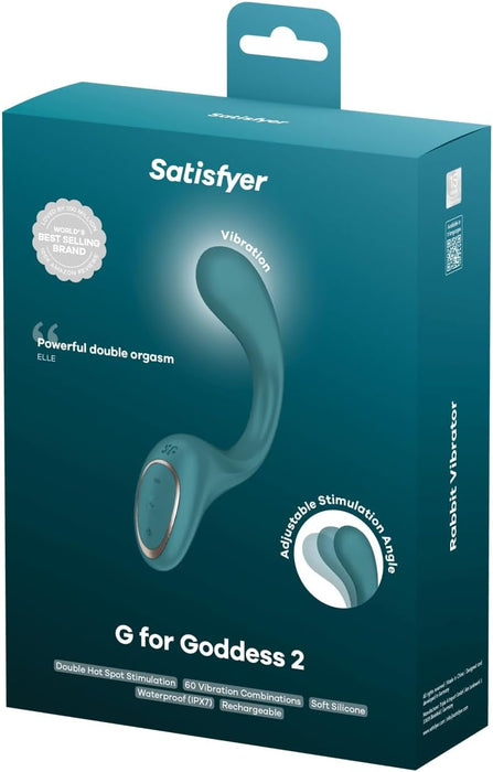 G for Goddess 2 – G-Taško Vibratorius moterims su 2 varikliais ir 60 režimų