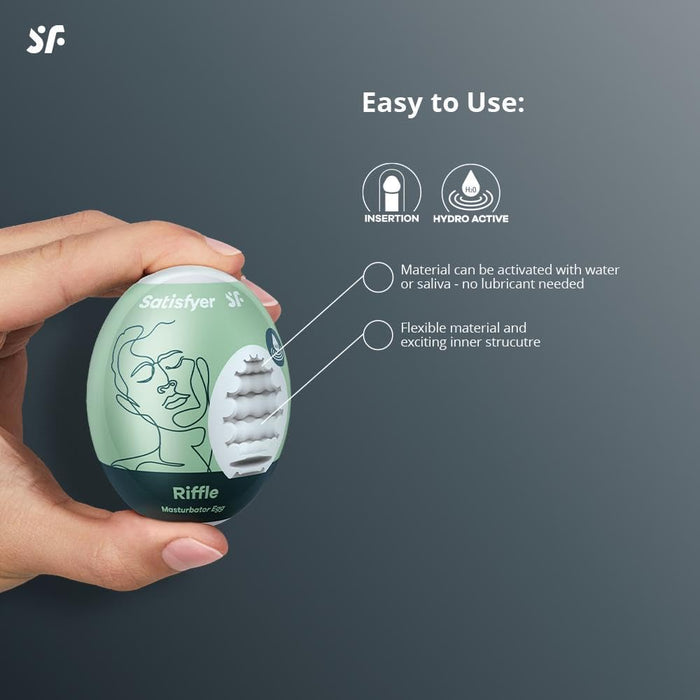 Masturbation eggs – a set of 6 different structures for new sensations