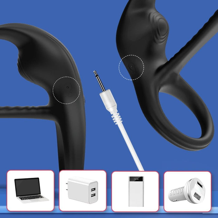 Anal vibrator with remote control and 10 vibration modes for intense sensations