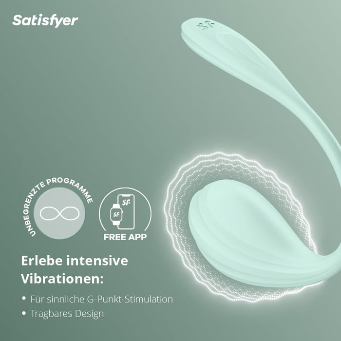 Portable G-spot vibrator with 12 programs and app