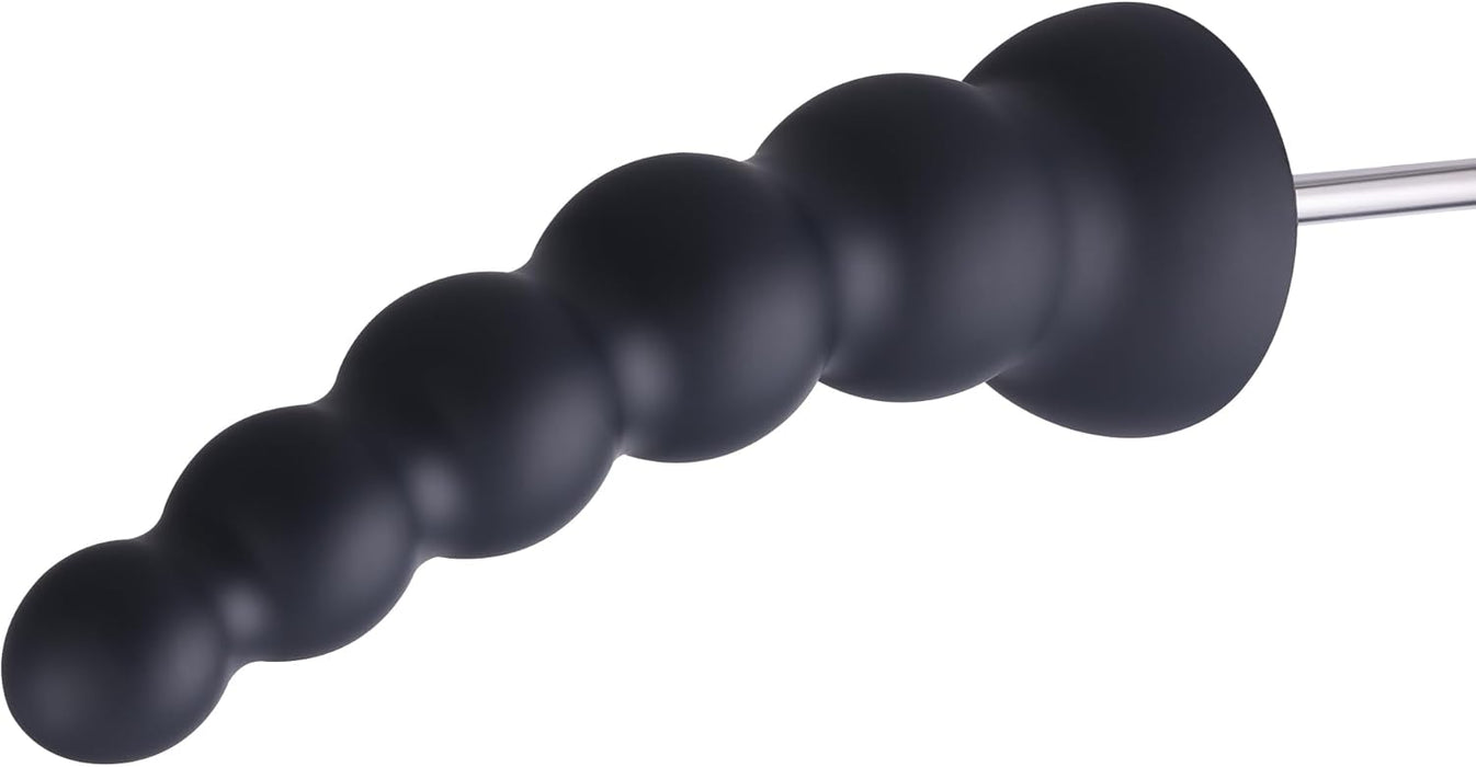 30 cm silicone dildo with 5 smooth balls and a strong attachment base