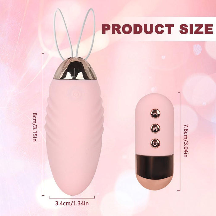 Vibro kiaušinis su nuotolinio valdymo pultu ir 10 vibracijos režimų moterims