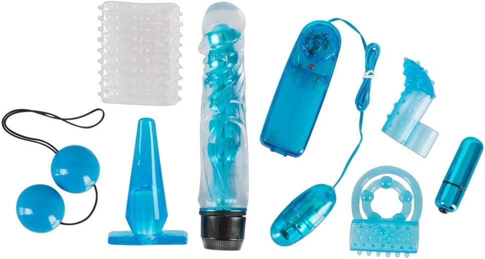 Blue Appetizer 8-piece erotic toy set for men, women and couples