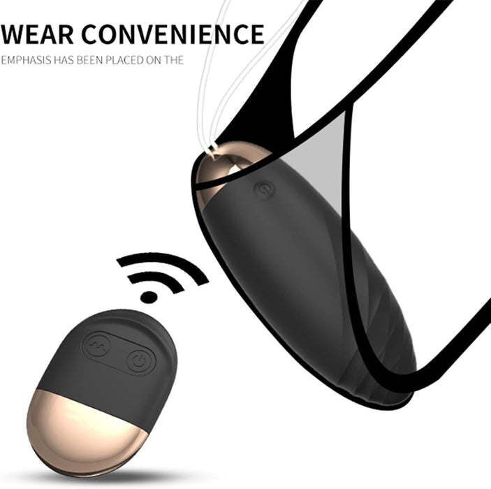 Kompaktiškas bekontaktis vibruojantis kiaušinis su 10 režimų ir nuotolinio valdymo pultu