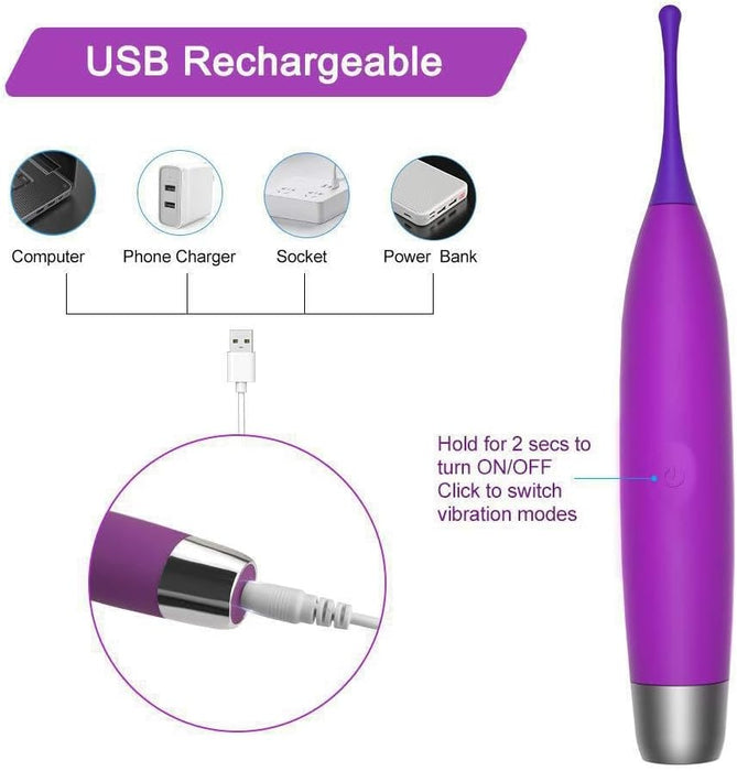 Clitoris and G-spot stimulator with 10 vibration modes - an intense pleasure experience