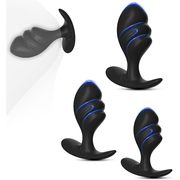 3 dalių analinių kaiščių rinkinys su spiralės forma ir dideliu ankeriu