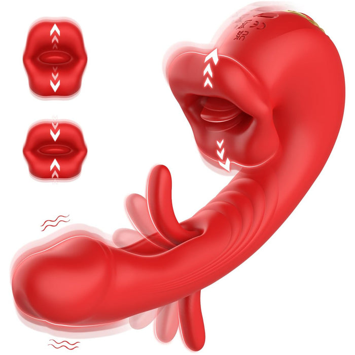 3IN1 Vibrator for women with G-spot, clitoral stimulation and 10 modes