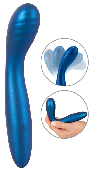Flexible G-Spot Vibrator in Special Edition Metallic Silicone with 10 Vibration Modes
