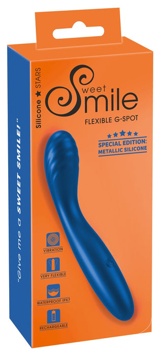 Flexible G-Spot Vibrator in Special Edition Metallic Silicone with 10 Vibration Modes
