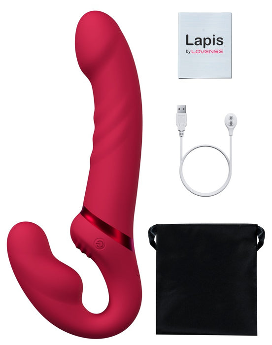 Lapis – App-Controlled Strapless Vibrating Dildo for Role-Play and Pegging for Women