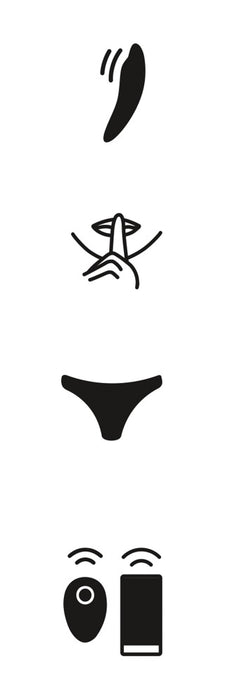 Moxie+ – quiet panty vibrator with magnet attachment, 10 vibration modes, and remote control