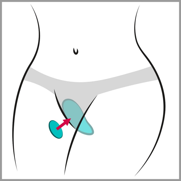 Moxie+ – quiet panty vibrator with magnet attachment, 10 vibration modes, and remote control