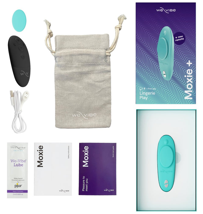 Moxie+ – quiet panty vibrator with magnet attachment, 10 vibration modes, and remote control