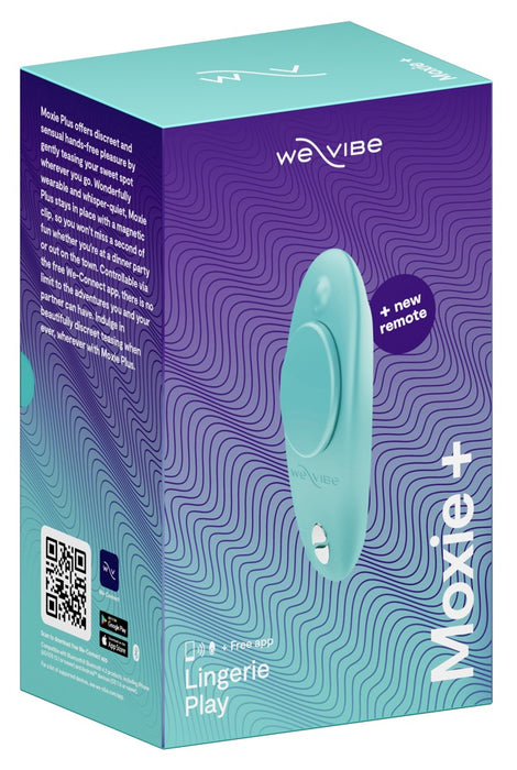 Moxie+ – quiet panty vibrator with magnet attachment, 10 vibration modes, and remote control