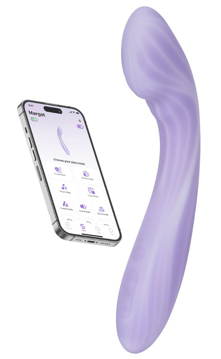 Margot – stilingas G taško ir klitorio vibratorius su programėle ir 2 varikliais