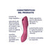 Satisfyer Curvy Trinity 3 raudonas – trijų varikliukų daugiafunkcinis vibratorius ir spaudimo bangų stimuliatorius