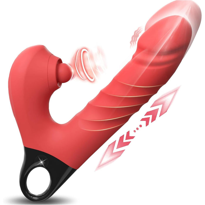 Pulsuojantis analinis dildo su G taško vibracija ir klitorio stimuliacija