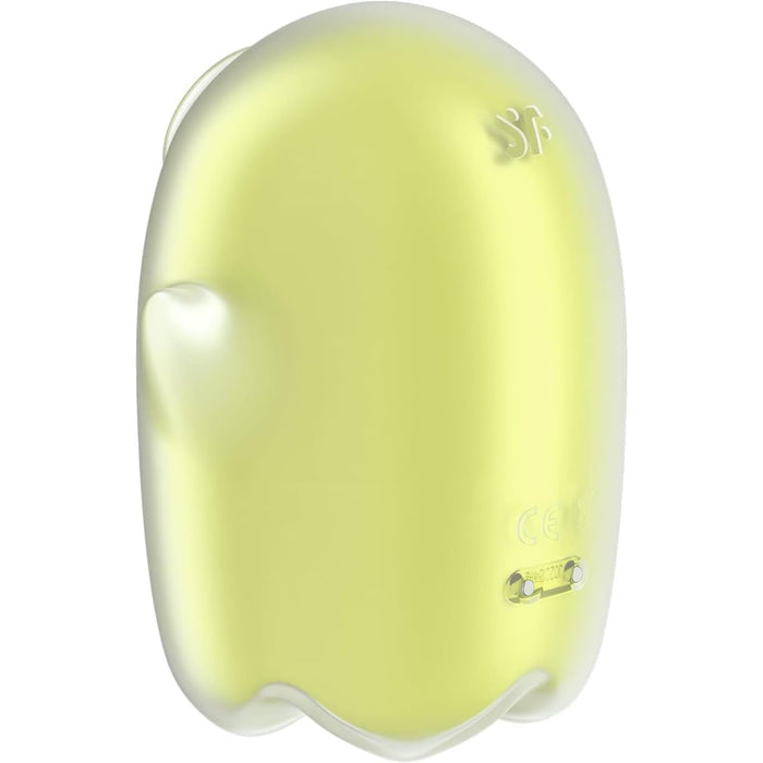 Satisfyer Glowing Ghost Geltonas – Vandeniui atsparus spindintis vakuuminis klitorio stimuliatorius su 11 intensyvumo lygių