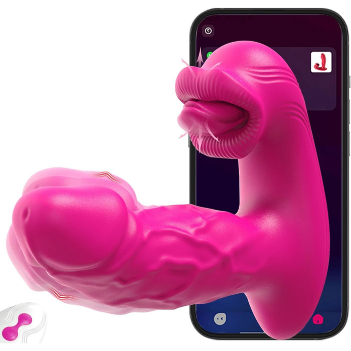 2 in 1 Vibrator for women with 9 vibration modes and remote control