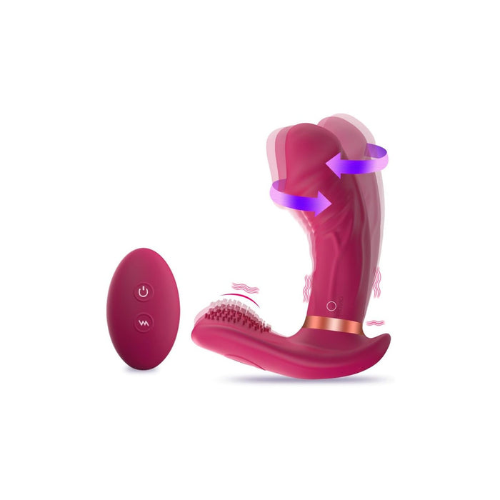 Ergonomiškas drugelio formos klitorio ir G-taško vibratorius su nuotoliniu valdymu ir APP