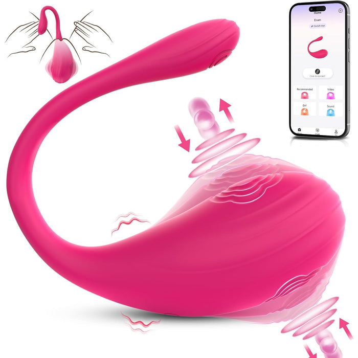 Galingas dvipusis „Cacuola“ vibratoriaus masažuoklis moterims ir poroms