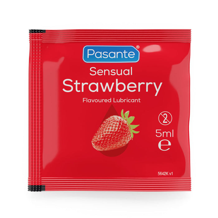 Pasante Sensual Strawberry oralinis lubrikantas 5ml