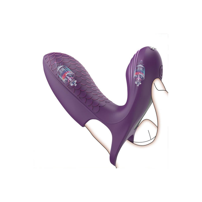 Finger vibrator with 10 vibration modes for women - clitoral and nipple stimulator
