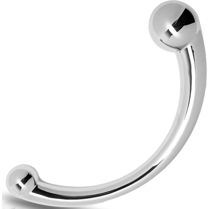 Stainless steel double dildo – 20 cm long, 2.4–3.9 cm in diameter