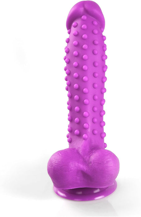 Realistic silicone dildo "Crocodile" with strong screw base, 23 cm long