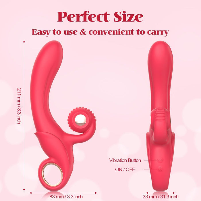 G-spot vibrator for women with 10 vibration modes and shell-shaped stimulation