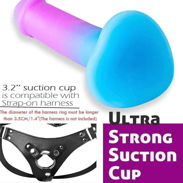 20 cm Realistic Dildo Made of Liquid Silicone with Strong Suction Cup Base